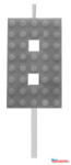Blocks Építőkocka 8-as Grey Blocks tortagyertya, számgyertya (JAV_MLG132793B)