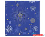 Karácsony Karácsonyi Navy Blue Snowflakes szalvéta 20 db-os 33x33 cm (JAV_MLG169133)
