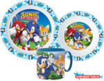 Sonic a sündisznó Adventure étkészlet, micro műanyag szett bögrével 265 ml (JAV_JVL33339)