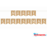 Karácsony Merry Christmas Brown felirat 250 cm (JAV_MLG169263)