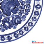 Virág Hímzés Rose Plate szalvéta 20 db-os 33x33 cm (JAV_PKK769343)