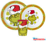 A Grincs Christmas Mischief étkészlet, micro műanyag szett, pohárral 260 ml (JAV_JVL11174)