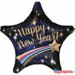Boldog Új Évet Happy New Year Star fólia lufi 71 cm (JAV_DPA3831701)