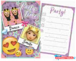 Emoji Purple Party Meghívó (JAV_ARJ008031K)