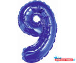 Számok Kék Blue 9-es mini szám fólia lufi 35 cm (JAV_MLG633808)