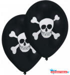 Kalóz Skull léggömb, lufi 8 db-os 10 inch (25, 4cm) (JAV_DPA995777)
