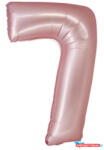Számok Rózsaszín 7-es Light Pink Mat szám fólia lufi 76 cm (JAV_MLG159158)