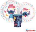 Disney Lilo és Stitch, A csillagkutya Just étkészlet, micro műanyag szett, pohárral 260 ml (JAV_JVL11183)
