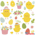 Húsvét Cheerful Chicks szalvéta 20 db-os 33x33 cm (JAV_PKK771025)