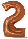 Számok Réz 2-es Copper szám fólia lufi 76 cm (JAV_MLG158335)