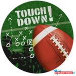 Sport Amerikai futball Touchdown papírtányér 8 db-os 23 cm (JAV_DPA9912275)