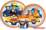 Sam a tűzoltó Rescue Mission csúszásmentes étkészlet, micro műanyag szett (JAV_JVL66678)
