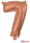 Számok Színes Rose Gold 7-es szám fólia lufi 95 cm (JAV_PNN92483)