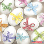 Húsvét Ribbon szalvéta 20 db-os 33x33 cm (JAV_PKK030176)
