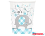 Elefánt Kék Elefánt Floral papír pohár 8 db-os 266 ml (JAV_MLG822140)