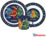 Lego Ninjago Elemental étkészlet, micro műanyag szett bögrével 390 ml (JAV_JVL22273)