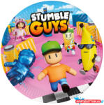 Stumble Guys Chaos Runner papírtányér 8 db-os 23 cm FSC (JAV_PNN97941)