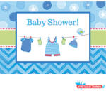 Baby Boy Shower meghívó 8 db-os (JAV_DPA491491)