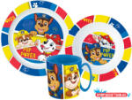 Mancs Őrjárat Pup Power étkészlet, micro műanyag szett bögrével 350 ml (JAV_JVL22259)
