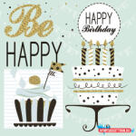 Boldog Születésnapot Happy Birthday Mint szalvéta 20 db-os 33x33 cm (JAV_PKK031982)
