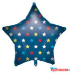 Csillag Blue Star fólia lufi 46 cm (JAV_PNN92420)