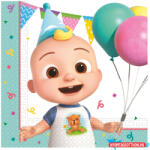 Cocomelon Birthday szalvéta 20 db-os 33x33 cm FSC (JAV_PNN97879)