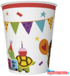 Állatos Cute Party papír pohár 8 db-os 250 ml (JAV_PKK758484)