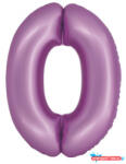 Számok Levendula 0-ás Lavender Mat szám fólia lufi 76 cm (JAV_MLG157871)