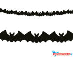 Halloween Denevér Black papír girland 300 cm (JAV_MLG187250)
