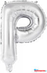 Betűk Ezüst Silver P betű fólia lufi 45 cm (JAV_DPA9909623)