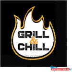 Étel Grill & Chill Black szalvéta 16 db-os 33x33 cm (JAV_DPA9920095)