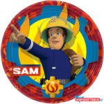 Sam a tűzoltó Fire papírtányér 8 db-os 23 cm (JAV_DPA9912828)