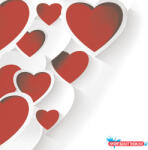 Szerelem 3D Hearts szalvéta 20 db-os 33x33 cm (JAV_PKK045781)