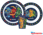 Lego Ninjago Elemental étkészlet, micro műanyag szett, pohárral 260 ml (JAV_JVL11177)