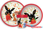 Bing Happy Carrots csúszásmentes étkészlet, micro műanyag szett (JAV_JVL66684)
