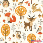 Állatos Forest Friends szalvéta 20 db-os 33x33 cm (JAV_PKK029101)