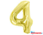 Számok Arany 4-es Light Gold szám fólia lufi 85 cm (JAV_MLG426028)