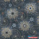 Karácsony Karácsonyi Stars And Twirls Navy szalvéta 20 db-os 33x33 cm (JAV_PKK048409)