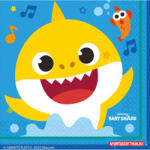 Baby Shark Music szalvéta 16 db-os 33x33 cm (JAV_DPA9909040)