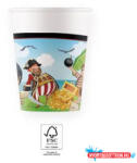 Kalóz Island papír pohár 8 db-os 200 ml FSC (JAV_PNN93966)