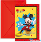 Disney Mickey Jump Into Fun party meghívó 6 db-os FSC (JAV_PNN97234)