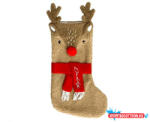 Karácsony Rénszarvas Red Nose Karácsonyi kandalló zokni, csizma 53 cm (JAV_MLG193152)