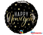 Boldog Új Évet Happy New Year Stars fólia lufi 46 cm (JAV_MLG279451)