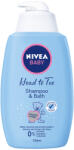 Nivea Sampon si spuma de baie Nivea Baby cu pompita, 750ml (4005808705337)