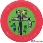 Minecraft Party micro prémium műanyag lapostányér 4 db-os szett 21 cm (JAV_PNN96756)