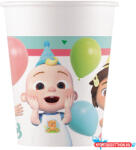 Cocomelon Birthday papír pohár 8 db-os 200 ml FSC (JAV_PNN97878)