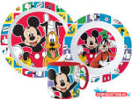 Disney Mickey Better Together étkészlet, micro műanyag szett bögrével 265 ml (JAV_JVL33353)