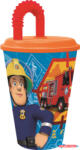 Sam a tűzoltó Rescue Mission szívószálas pohár, műanyag 430 ml (JAV_STF84630)