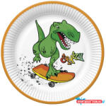 Dinoszaurusz Crazy papírtányér 8 db-os 18 cm (JAV_PKK050846)