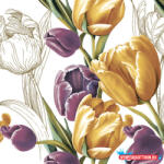 Virág Tulipán Majestic szalvéta 20 db-os 33x33 cm (JAV_PKK770813)